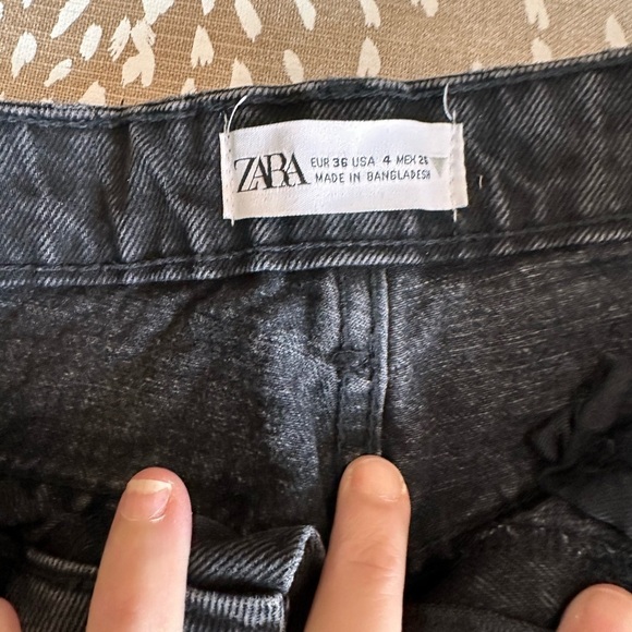 Zara Charcoal Denim Jeans - Picture 4 of 5